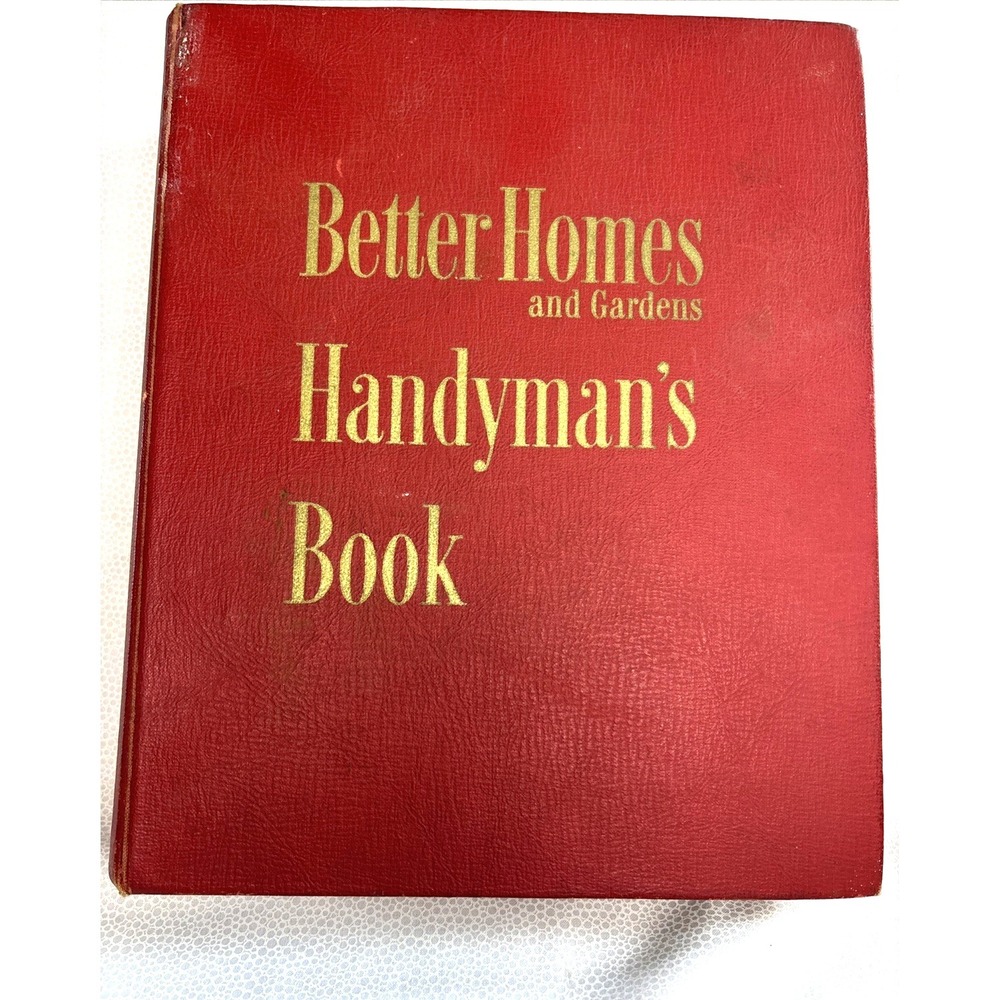 1951 Better Homes & Gardens Handyman's Book 1st Ed Red DIY Binder Vintage Manual